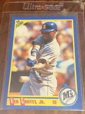 ken griffey jr rookie card score 1990 Error Card !! Blue dot On M! kgj