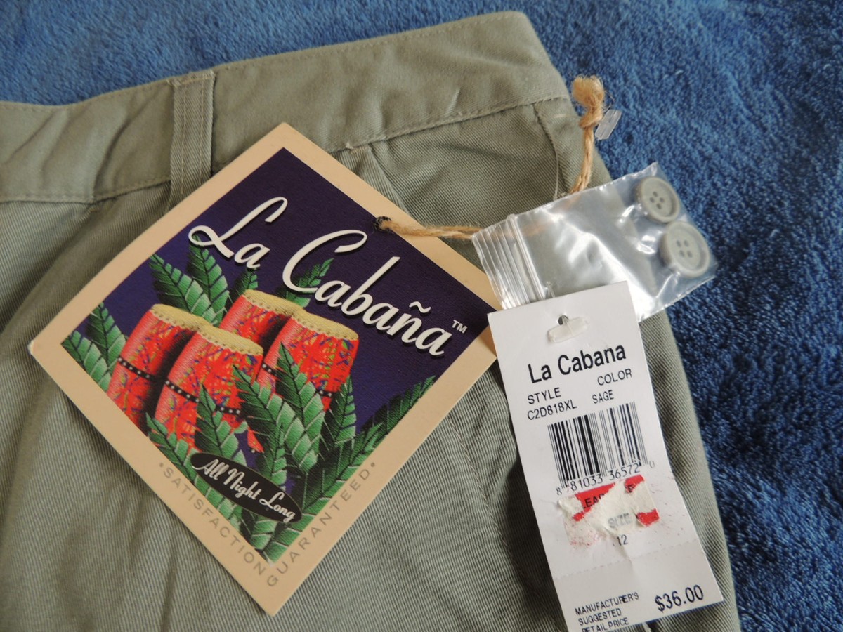 NEW LA CABANA GREEN COTTON WOMEN'S SKIRT SIZE 12 | eBay