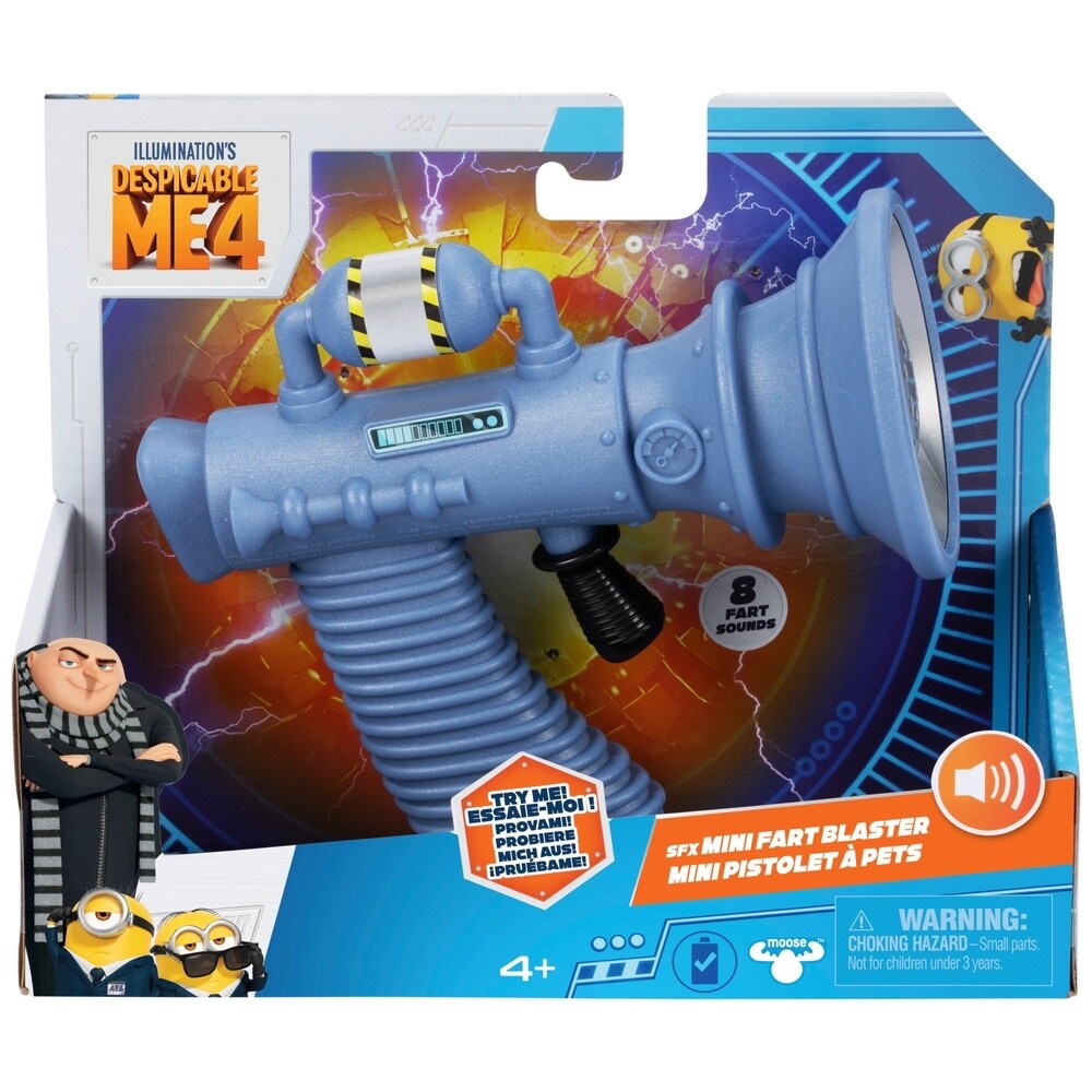 Despicable Me 4 SFX Mini Fart Blaster; Kids Can Blast Out 8 Different Silly...