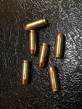 6 Pack Of .40 Cal. Hollow Point Bullet Fridge Toolbox Magnets