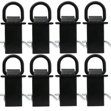 Heavy Duty Trailer Adjustable Stake Pocket D Ring 8 Pack 18,000LBS - Fits 2x4