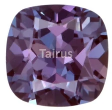 Lab Created Pulled Alexandrite Cushion Loose Stones