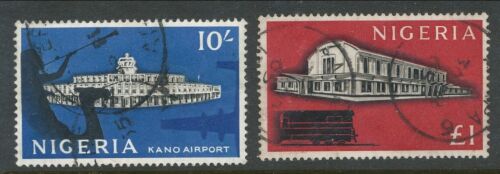 NIGERIA 1961 10/-£1.00 A VALORES DE CONTENEDOR USADO PRECIO GB£5.00 - Imagen 1 de 1