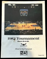 1982 Big Eight Tourney Conference Program - Kemper Arena KC - Rare Collectible!