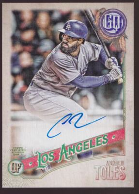 2018 Topps Gypsy Queen Auto Andrew Toles Los Angeles Dodgers