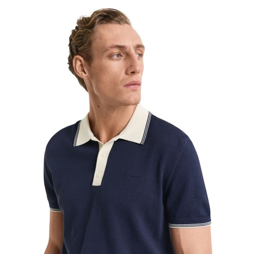 Gant Men`s Modal Blend SS Polo Shirt - 8030237 - Picture 13 of 17