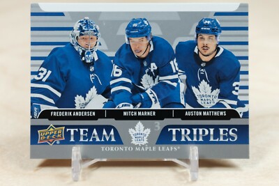 2020-21 Upper Deck Series 1 Hockey Team Triples Toronto Maple Leafs TT-T2 Silver