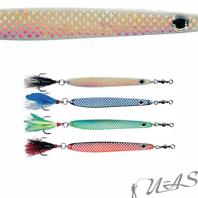 DAM Top Köder Set 4 St. Fz Meerforellen Mefo Blinker 18G Dressed Seatrout Fliege