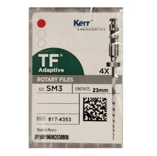 *4-Pieces* Kerr SybronEndo TF Adaptive Hand Files Size-SM3 Length 23mm 8174353