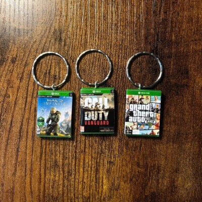 Gamers Game Keyrings ANY GAME You Want GTA V Call of Duty