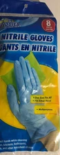 Scrub Buddies Nitrile Multipurpose Gloves 1 ea 8 pack New Ship24HR Limited Avail