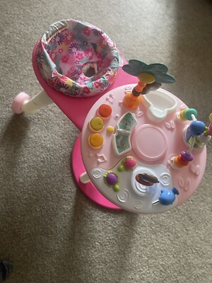 Bright Starts Around We Go 2-in-1 Walk-Around Baby Activity Center & Table, Trop