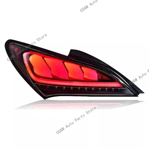 Par de luces traseras LED secuenciales blancas brillantes para Hyundai Genesis cupé 2010-2016 - Imagen 7 de 10