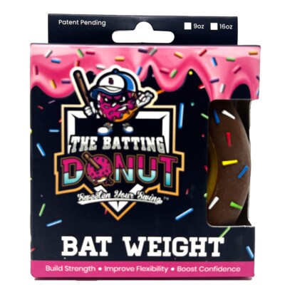 The Batting Donut - Oppo Choco Brown - 9-oz - Baseball Bat Weight Training Aid