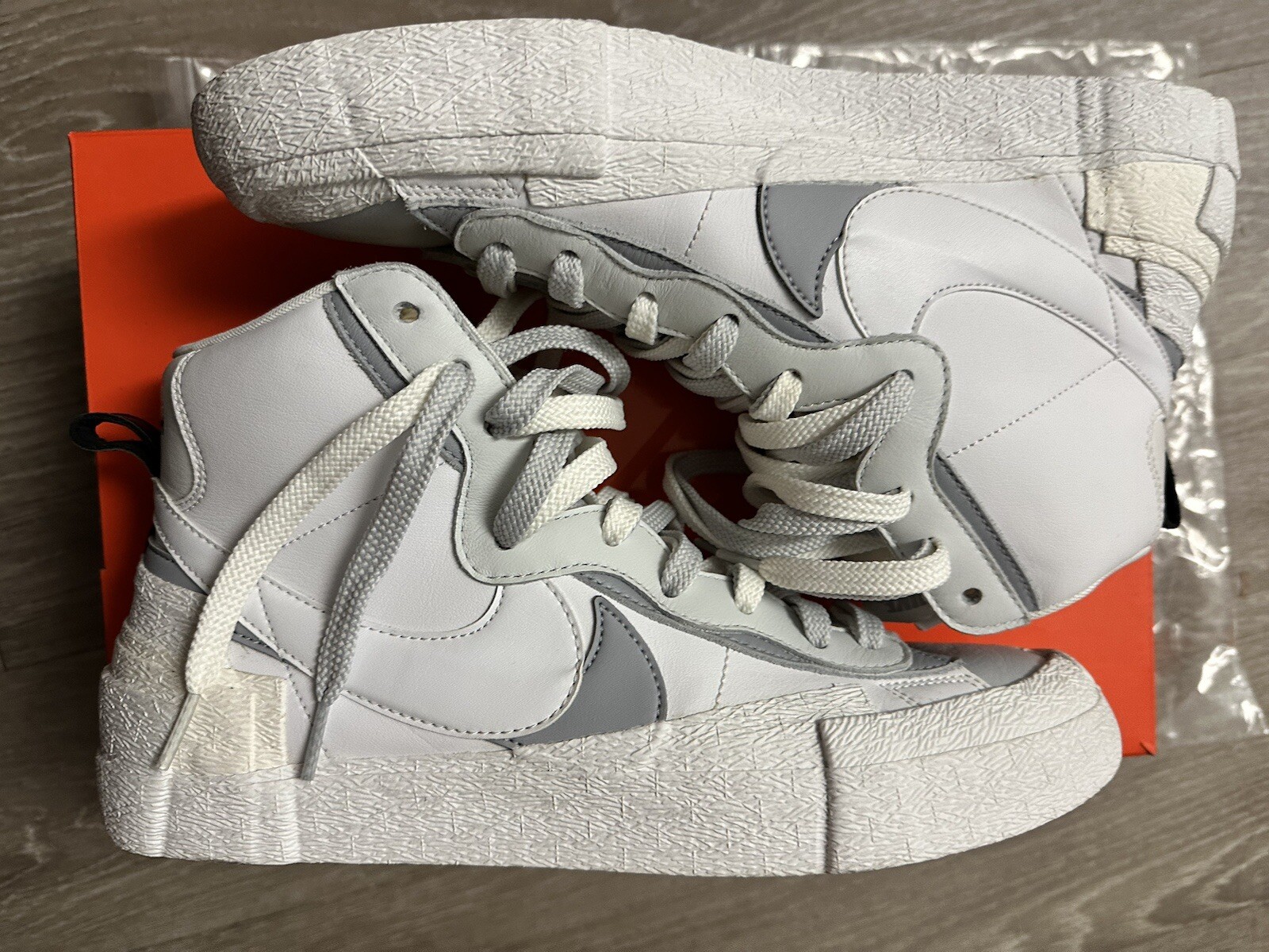 SACAI X NIKE Taglia 10 5 Blazer Nike sacai x bianco medio grigio