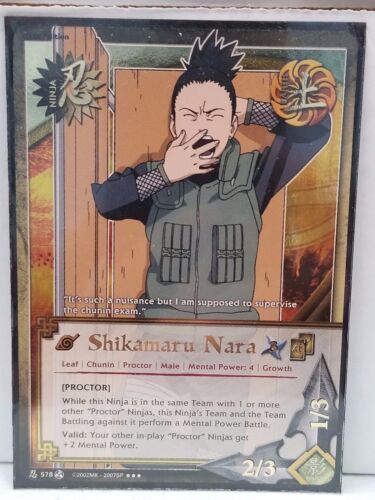 Naruto Shikamaru Nara N-578 ""Proctor"" súper raro casi nuevo - Imagen 1 de 1