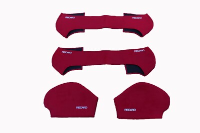 RECARO red side seat cover, side backrest Over SR-2/3/4/5 left and right 1 set 4