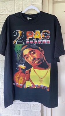 Tupac Shakur 2Pac All Eyez on Me T shirt Adult XL Heaven Got a
