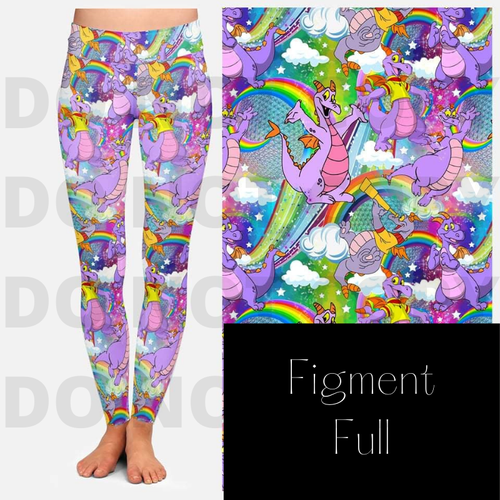 Disney World Figment Leggings w 