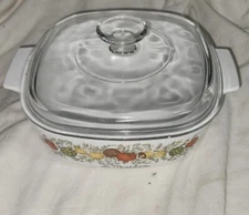 Vintage 2 Quart Corning Ware Spice Of Life La Marjolaine With Lid A9C