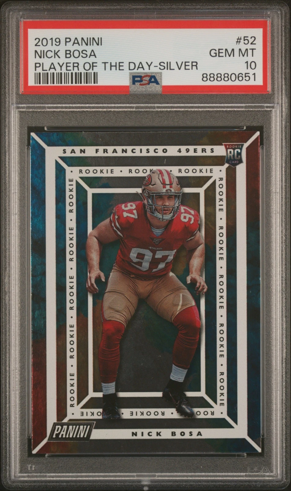 Nick Bosa Panini Player of the Day #52 Silver