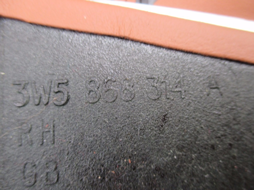 Bentley Continental Flying Spur right B pillar cover trim brown 