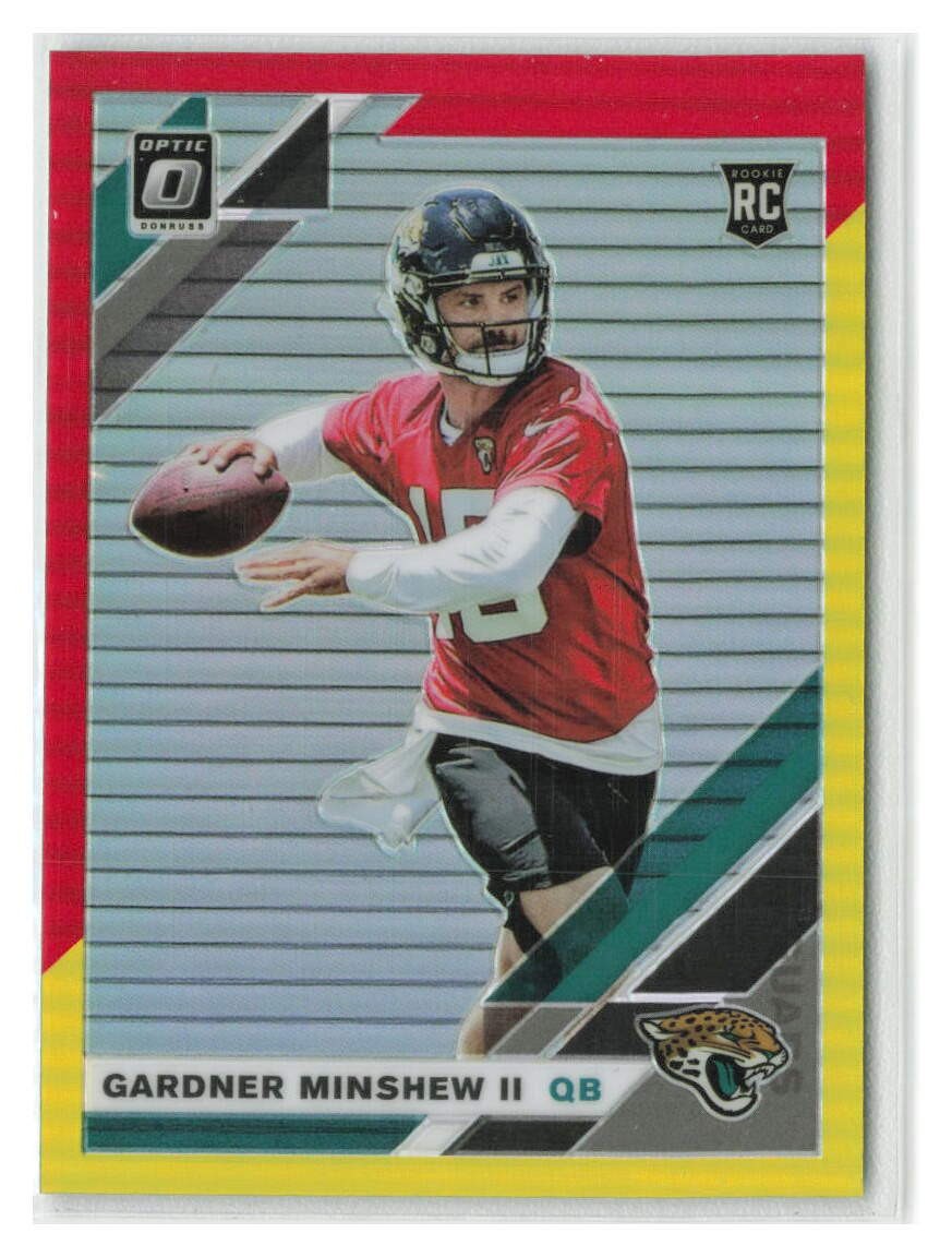 Gardner Minshew II 2019 Donruss Optic Red and Yellow RC #142-JAGS
