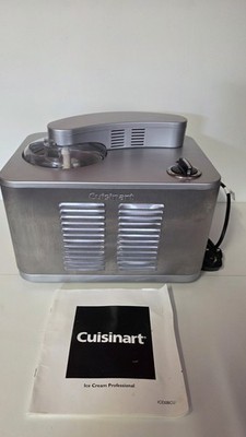 Cuisinart ICE50BCU Gelato & Ice Cream Maker Professional + Recipe Book 