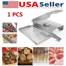 Stainless Steel Manual Frozen Meat Slicer Mutton Beef Ham Cutter Cutting Machine
