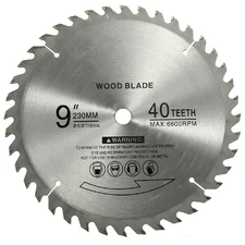 9" 40 Teeth Carbide Tip Wood Cutting Circular Saw Blade Table sliver 