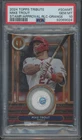 2024 Topps Tribute Stamp Approval Orange Mike Trout 6/25 Jersey Gem Mint PSA 10