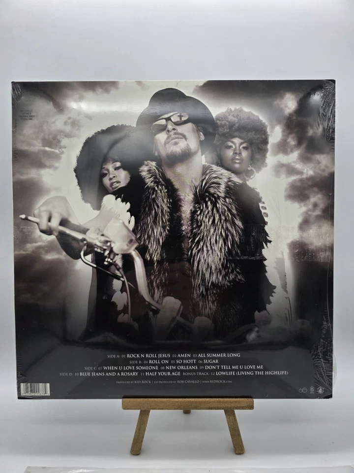 Kid Rock "Rock N Roll Jesus" Vinyl LP (2007) SEALED 1st Pressing w/ Hype Sticker - Image 2 of 2