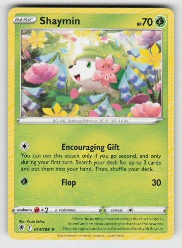 Shaymin 014/189 Rare Astral Radiance Near Mint