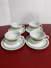 Vintage Corelle Pyrex Crazy Daisy Spring Blossom 8 Pc Set Coffee Cups & Saucers