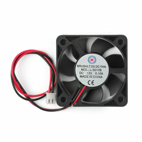 1Pcs 50mm x 10mm 5010B DC 12V 0.1A 2 Pin Brushless Glaci¨¨re Fan Balle Palier E3 - Afbeelding 2 van 6