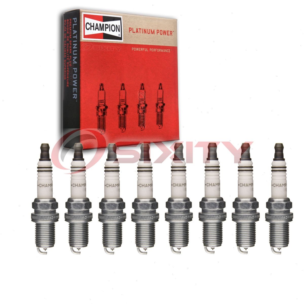 8 pc Champion Platinum Spark Plugs for 2003-2004 Audi RS6 4.2L V8 Ignition sx