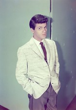 KF15-34 TEEN IDOL SINGER TOMMY SANDS 1957 ORIGINAL 5"X7" COLOR TRANSPARENCY