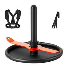 Uimoso Fitness Training Weight Sled for Push and Pull Exercises Orange and Black