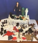 1964 GI Joe 12” Figure, Large Lot Of Clothes, Shoes, Hats, Guns, Clothes Vintage