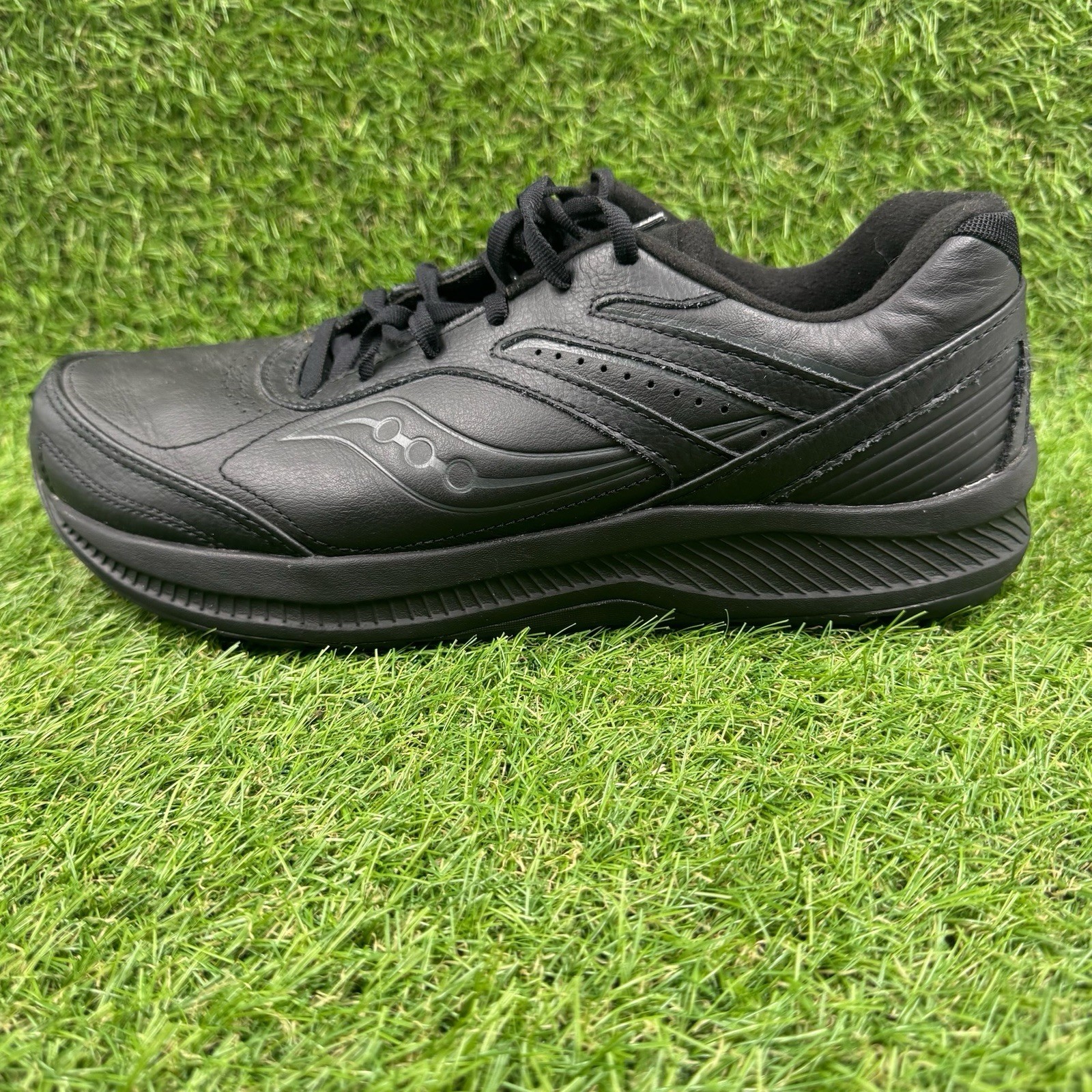 Saucony Echelon Walker 3 Mens Size 10 Black Leather Walking 