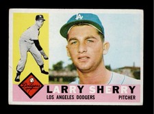 1960 Topps #105 LARRY SHERRY RC Los Angeles Dodgers ROOKIE CARD VG. rookie card picture