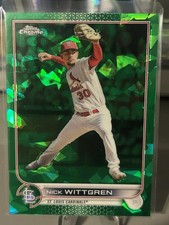 2022 Topps Chrome Sapphire Nick Wittgren Green Sapphire /75 - Cardinals