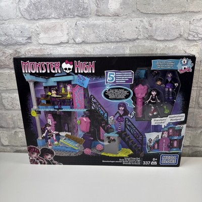ULTRA RARE Monster High School Fang Out MEGA Blocks Draculaura Elissabat Retired
