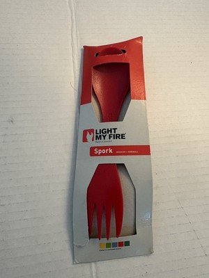 Light My Fire Camping Spork Fork Spoon Tritan Large Cooking Utensil Serving NEW