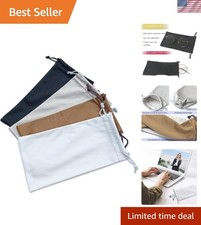 Quality Microfiber Sunglasses Storage Pouch - Elegant  Machine Washable