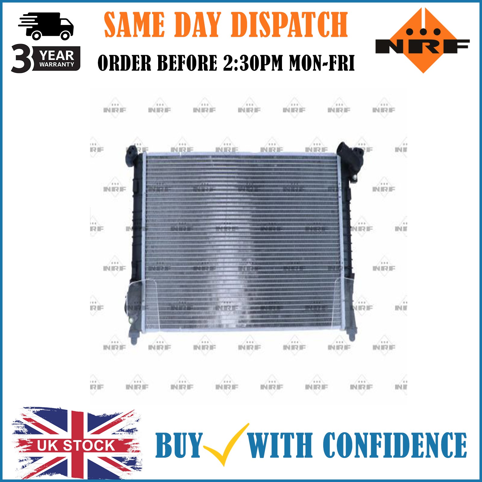 Radiator 53808 NRF 1475554 17117541091 17117570489 7541091 7570489 Quality New - Image 16