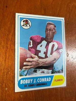 (B) 1968 Topps Bobby Conrad #190 Flanker St. Louis Cardinals Ex
