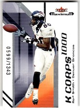 2002 Fleer Maximum Rod Smith K Corps #/1343 #29 KC