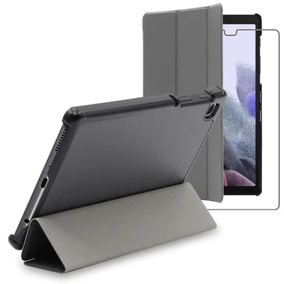 EBESTSTAR Housse Samsung Galaxy Tab A7 Lite 8.7 T220 T225 Coque Etui + VERRE Trempé, Gris