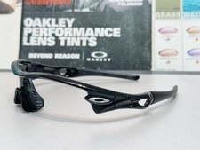 Oakley Radar Pitch Path Jet Black w/ Satin Silver Oakey Icons - SKU 09-684 NEW